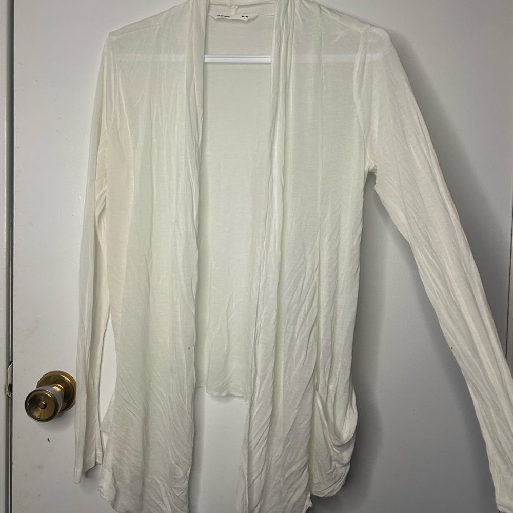 Bluenotes Ivory Open Front Cardigan